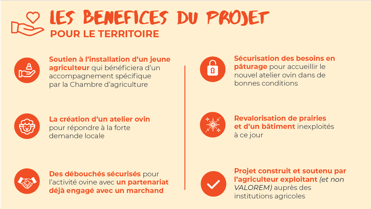 LES BENEFICES DU PROJET POUR LE TERRITOIRE